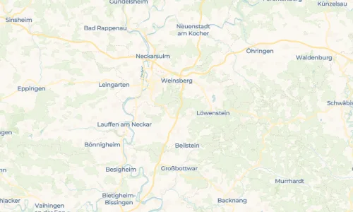 Regenradar Vorschaubild - Aktuelle Niederschläge in Obergruppenbach und Umgebung