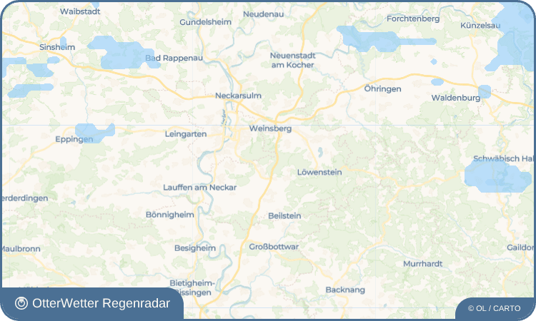 OtterWetter Regenradar-Widget Obergruppenbach