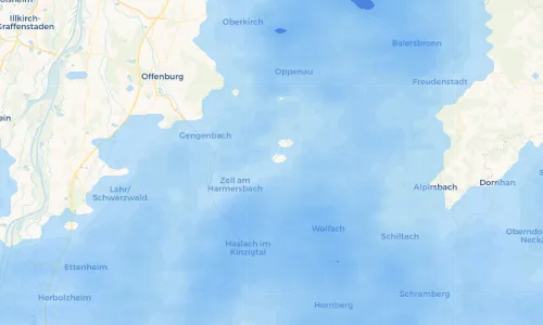 Regenradar Vorschaubild - Aktuelle Niederschläge in Oberharmersbach und Umgebung