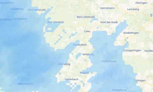 Regenradar Oberhaugstett: aktuelle Niederschläge in Oberhaugstett und Umgebung, Stand 22. Oktober 2026 um 5:50 Uhr