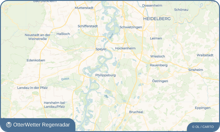 OtterWetter Regenradar-Widget Oberhausen
