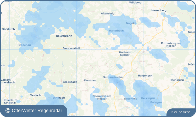 OtterWetter Regenradar-Widget Oberiflingen
