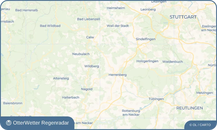 Wetter-Widget-Vorschau mit Vorhersagedaten für Oberjesingen