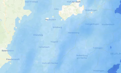 Regenradar Vorschaubild - Aktuelle Niederschläge in Oberjettingen und Umgebung