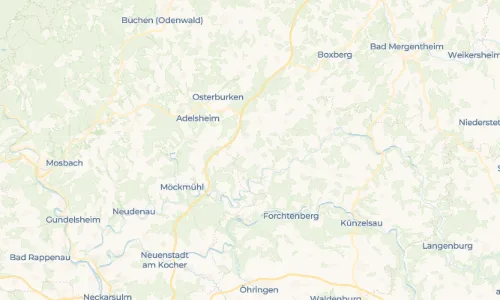 Regenradar Vorschaubild - Aktuelle Niederschläge in Oberkessach und Umgebung