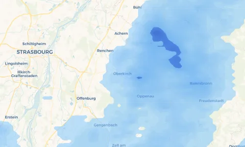 Regenradar Vorschaubild - Aktuelle Niederschläge in Oberkirch und Umgebung
