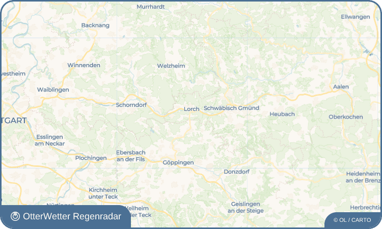 OtterWetter Regenradar-Widget Oberkirneck