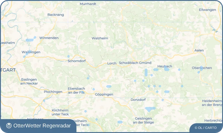 Widget-Vorschau für Oberkirneck Wetter-Widget-Vorschau mit Vorhersagedaten für Oberkirneck