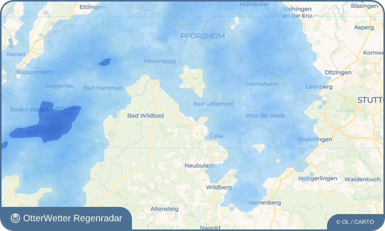 Wetter-Widget-Vorschau mit Vorhersagedaten für Oberkollbach
