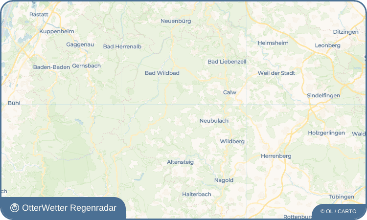 OtterWetter Regenradar-Widget Oberkollwangen