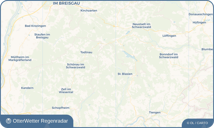OtterWetter Regenradar-Widget Oberlehen