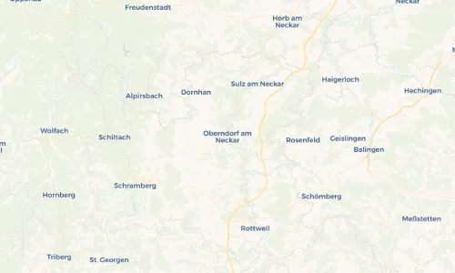 Regenradar Vorschaubild - Aktuelle Niederschläge in Oberndorf am Neckar und Umgebung