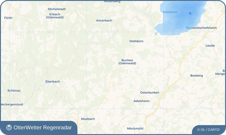 OtterWetter Regenradar-Widget Oberneudorf