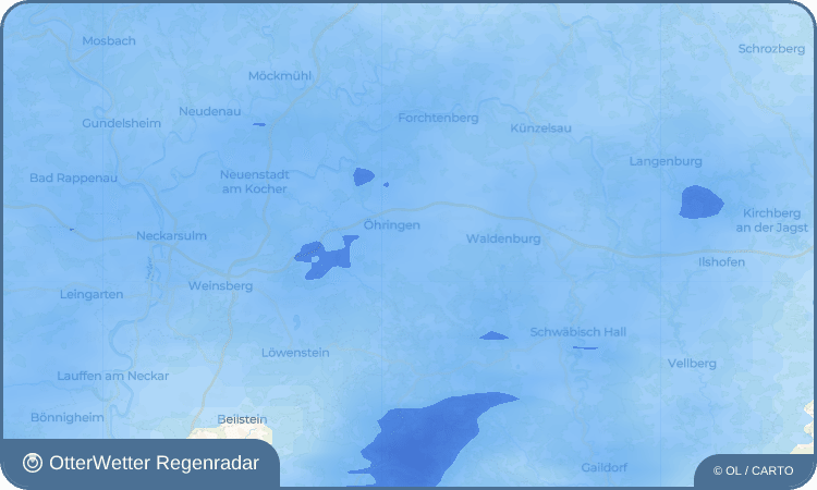 Wetter-Widget-Vorschau mit Vorhersagedaten für Oberohrn