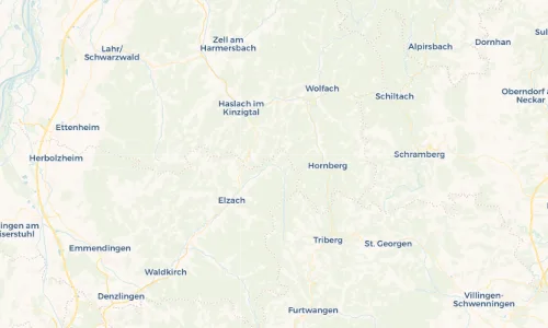 Regenradar-Vorschau: aktuelle Niederschläge in Oberprechtal und Umgebung