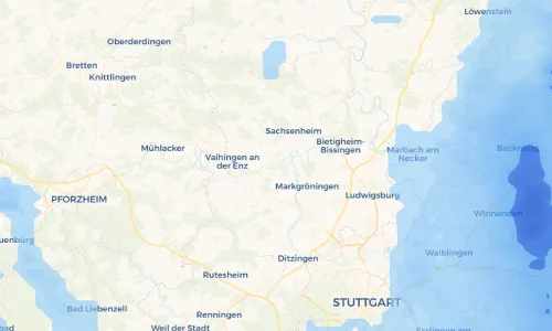 Regenradar Vorschaubild - Aktuelle Niederschläge in Oberriexingen und Umgebung