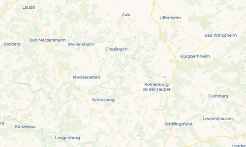 Regenradar-Vorschau: aktuelle Niederschläge in Oberrimbach und Umgebung