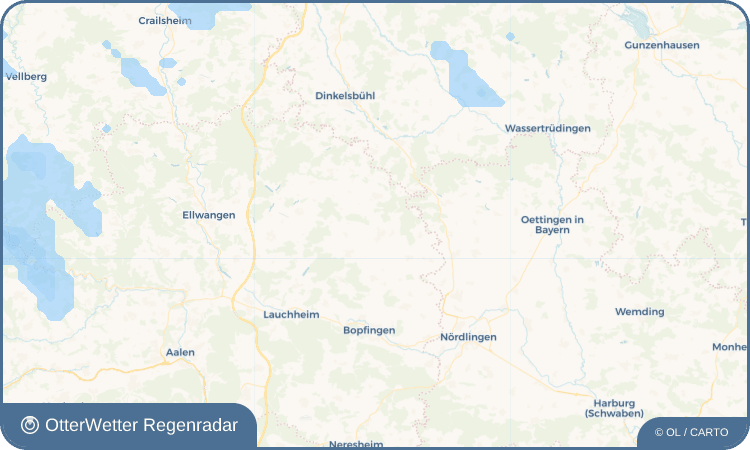 OtterWetter Regenradar-Widget Oberschneidheim