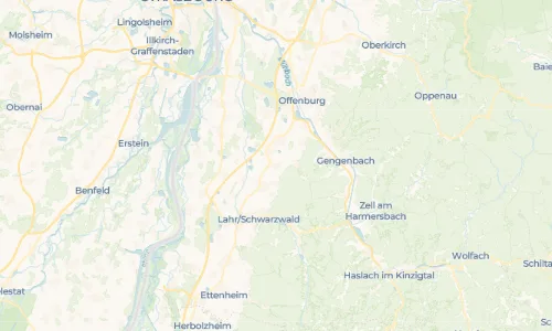 Regenradar Vorschaubild - Aktuelle Niederschläge in Oberschopfheim und Umgebung