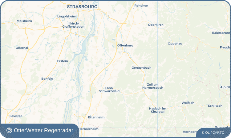 OtterWetter Regenradar-Widget Oberschopfheim