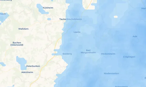 Regenradar Vorschaubild - Aktuelle Niederschläge in Oberschüpf und Umgebung