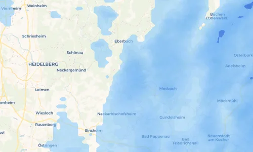 Regenradar Vorschaubild - Aktuelle Niederschläge in Oberschwarzach und Umgebung