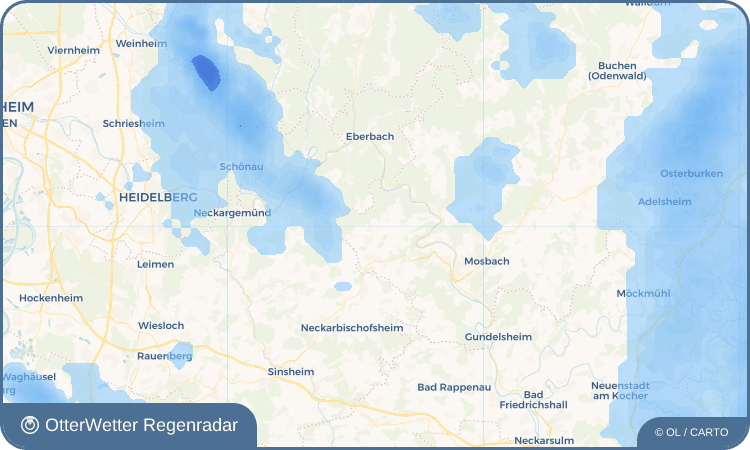 OtterWetter Regenradar-Widget Oberschwarzach