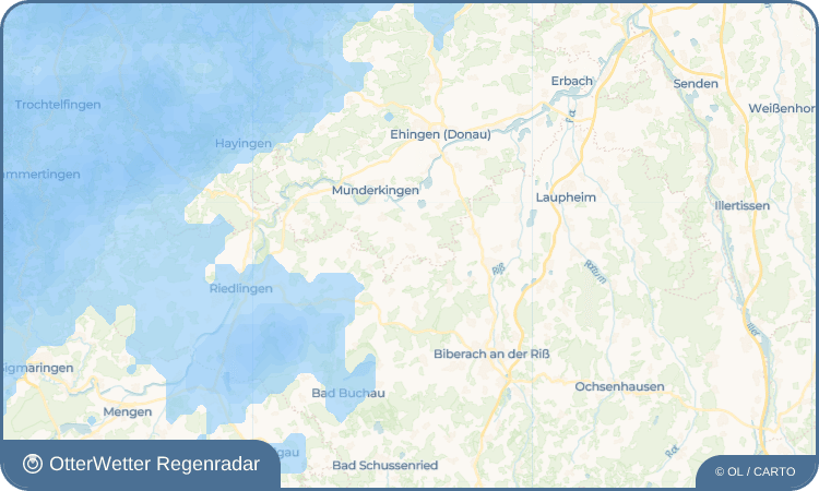 OtterWetter Regenradar-Widget Oberstadion