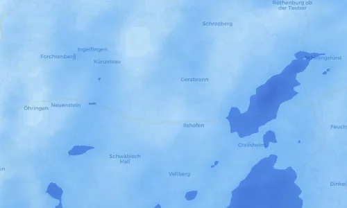 Regenradar Vorschaubild - Aktuelle Niederschläge in Obersteinach und Umgebung