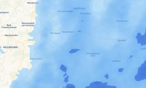 Regenradar Vorschaubild - Aktuelle Niederschläge in Obersteinbach und Umgebung