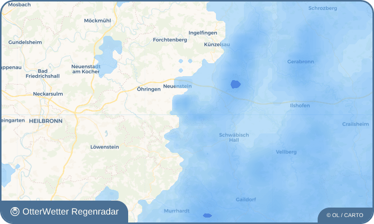 OtterWetter Regenradar-Widget Obersteinbach