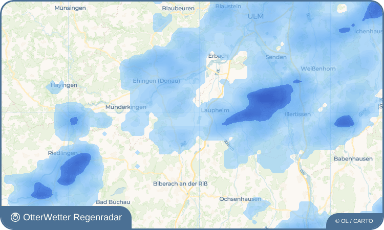 OtterWetter Regenradar-Widget Obersulmetingen