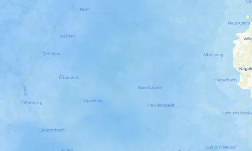 Regenradar Vorschaubild - Aktuelle Niederschläge in Obertal und Umgebung