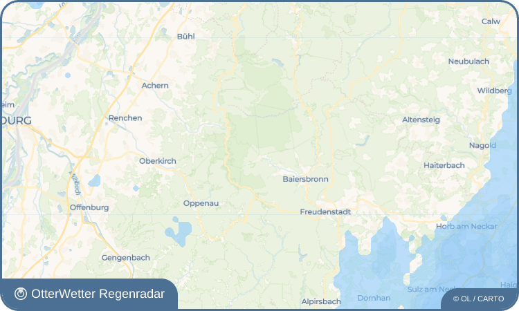 OtterWetter Regenradar-Widget Obertal