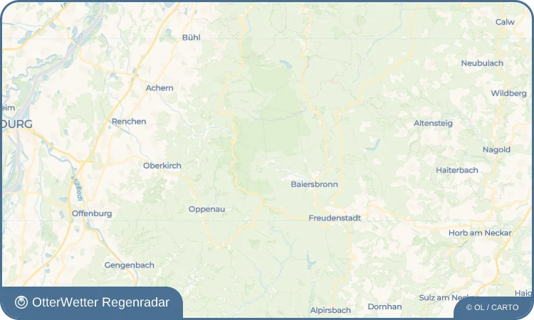 Widget-Vorschau für Obertal Wetter-Widget-Vorschau mit Vorhersagedaten für Obertal