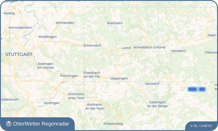 OtterWetter Regenradar-Widget Oberwälden