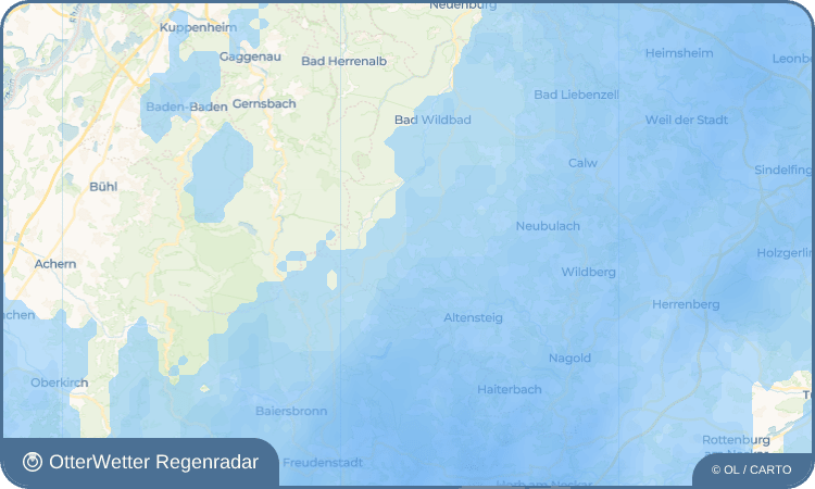 OtterWetter Regenradar-Widget Oberweiler