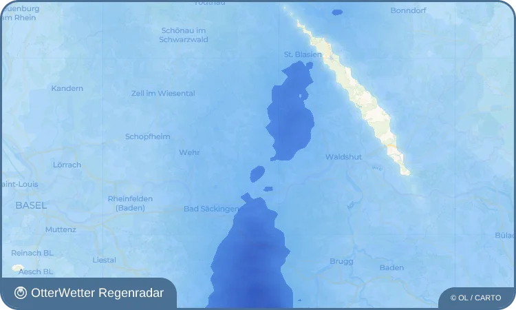 Widget-Vorschau für Oberwihl Wetter-Widget-Vorschau mit Vorhersagedaten für Oberwihl