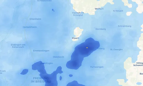 Regenradar Vorschaubild - Aktuelle Niederschläge in Oberwinden und Umgebung