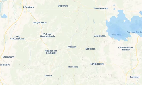 Regenradar Vorschaubild - Aktuelle Niederschläge in Oberwolfach und Umgebung