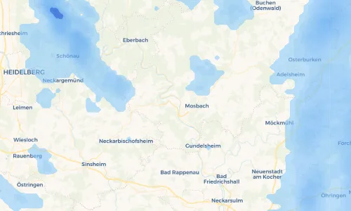 Regenradar Vorschaubild - Aktuelle Niederschläge in Obrigheim und Umgebung