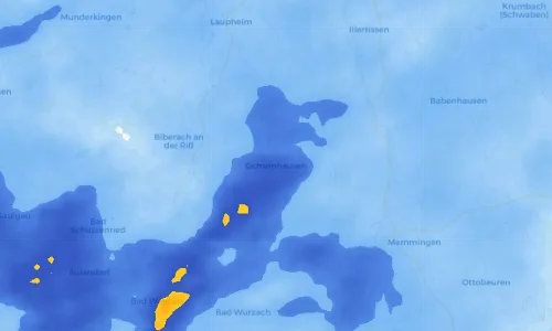 Regenradar Vorschaubild - Aktuelle Niederschläge in Ochsenhausen und Umgebung