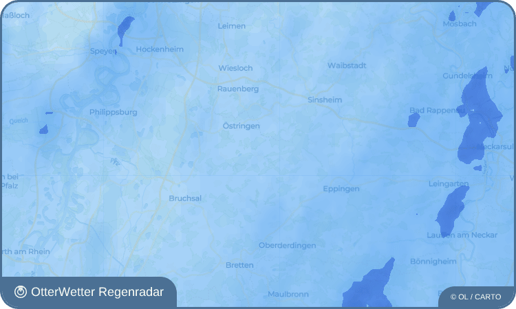 OtterWetter Regenradar-Widget Odenheim