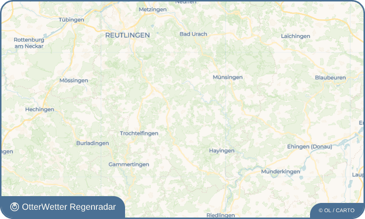 Widget-Vorschau für Ödenwaldstetten Wetter-Widget-Vorschau mit Vorhersagedaten für Ödenwaldstetten