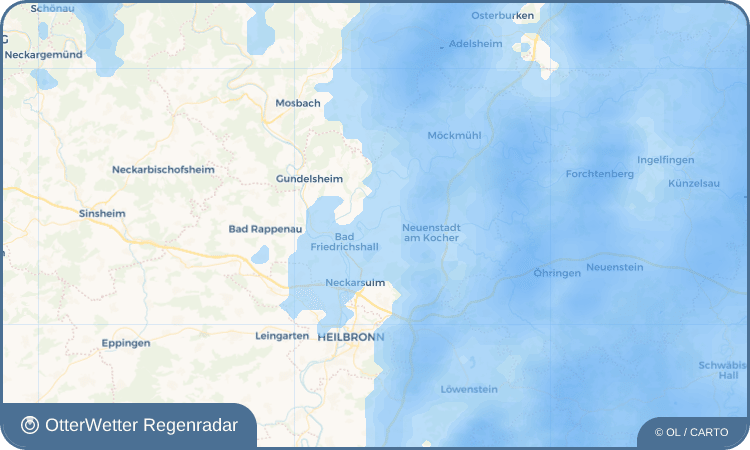 OtterWetter Regenradar-Widget Oedheim