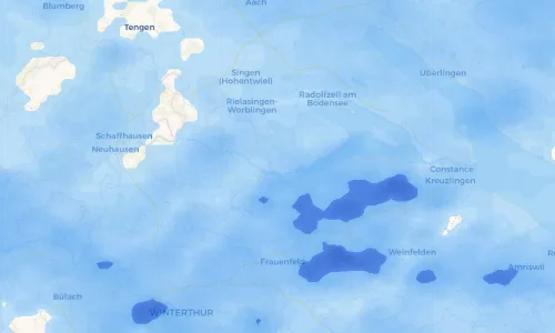 Regenradar Vorschaubild - Aktuelle Niederschläge in Öhningen (Bodensee) und Umgebung