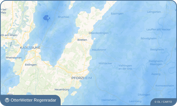 OtterWetter Regenradar-Widget Ölbronn