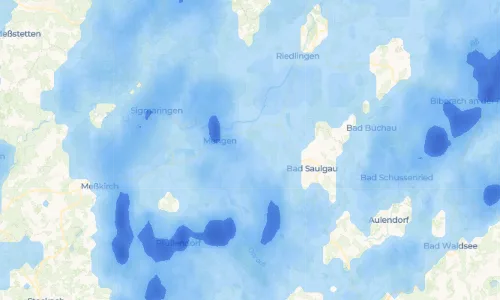 Regenradar Vorschaubild - Aktuelle Niederschläge in Ölkofen und Umgebung
