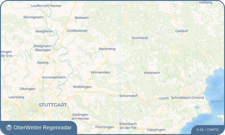 OtterWetter Regenradar-Widget Öschelbronn