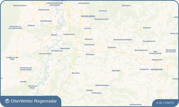 Widget-Vorschau für Östringen Wetter-Widget-Vorschau mit Vorhersagedaten für Östringen